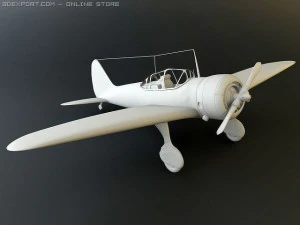 ki 27 japanese wwii plane 3D Model