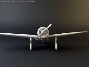 ki 27 japanese wwii plane 3D Model