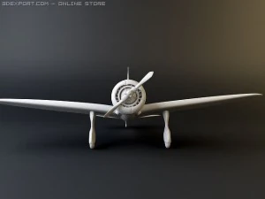 ki 27 japanese wwii plane 3D Model