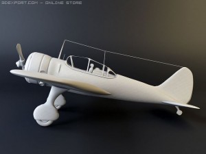 ki 27 japanese wwii plane 3D Model