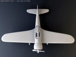 ki 27 japanese wwii plane 3D Model
