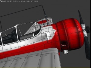ki 27 japanese wwii plane 3D Model
