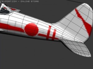 ki 27 japanese wwii plane 3D Model