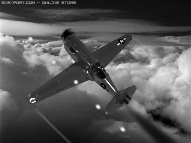 bell xp 77 wwii plane 3D Model .c4d .max .obj .3ds .fbx .stl .blend 