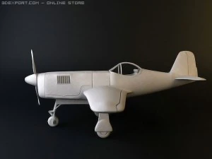 bell xp 77 wwii plane 3D Model