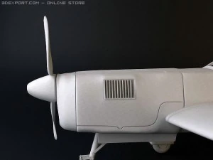 bell xp 77 wwii plane 3D Model