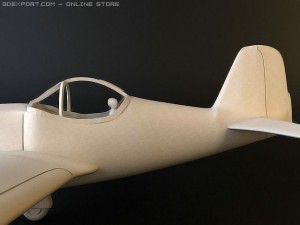 bell xp 77 wwii plane 3D Модель
