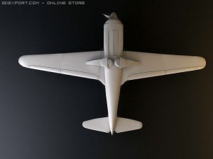 bell xp 77 wwii plane 3D Модель