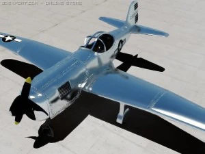 bell xp 77 wwii plane 3D Model