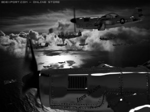 bell xp 77 wwii plane 3D Модель