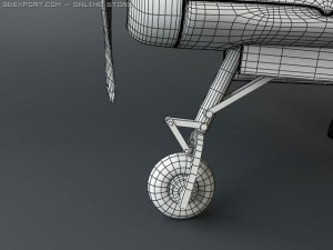 bell xp 77 wwii plane 3D Модель