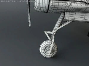 bell xp 77 wwii plane 3D Model