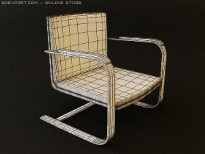 contemporary armchair 3D 模型