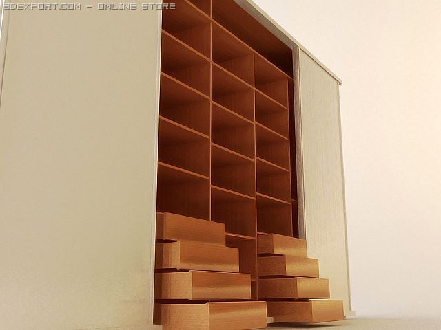 wardrobe cabinet 3D Model .c4d .max .obj .3ds .fbx .stl .blend 