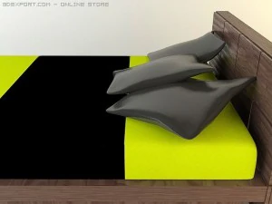 cena do quarto contempor&acirc;nea Modelo 3D