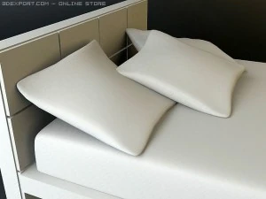 cena do quarto contempor&acirc;nea Modelo 3D