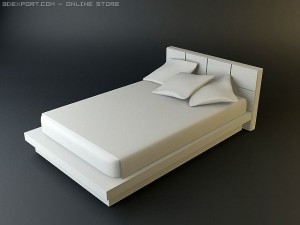 bedroom scene contemporary 3D Модель