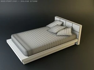 cena do quarto contempor&acirc;nea Modelo 3D