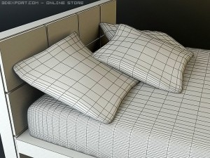 bedroom scene contemporary 3D Модель