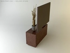 cena do quarto contempor&acirc;nea Modelo 3D