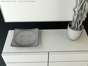 bedroom scene contemporary 3D Модель
