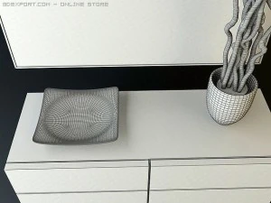 cena do quarto contempor&acirc;nea Modelo 3D