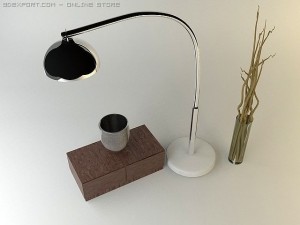 bedroom scene contemporary 3D Модель