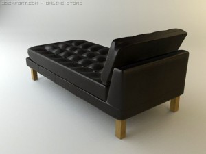 karlstad divan Modèle 3D