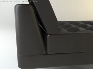 karlstad divan Modèle 3D