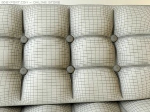 karlstad divan Modèle 3D