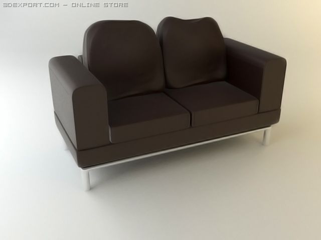 karlstad sofa 3 3D Model .c4d .max .obj .3ds .fbx .stl .blend 