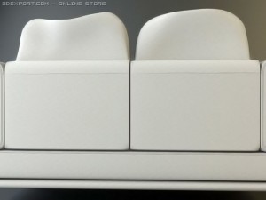 karlstad sofa 3 3D Model