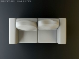 karlstad sofa 3 3D Model