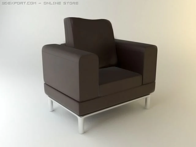 karlstad armchair 3D Model .c4d .max .obj .3ds .fbx .stl .blend 