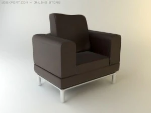 sill&oacute;n karlstad Modelo 3D