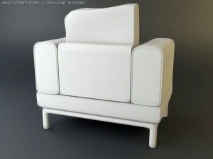 karlstad armchair 3D 模型