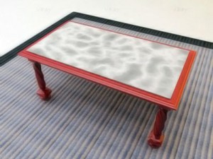 rectangular table 3D-Modell
