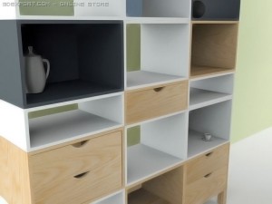 bookshelf Modello 3D