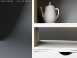 bookshelf Modello 3D