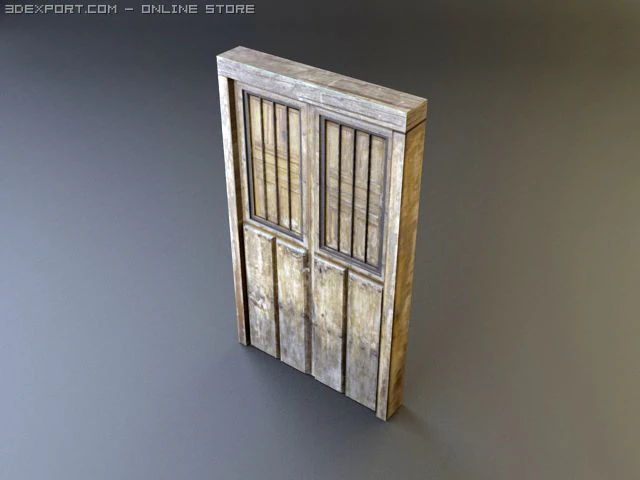 medieval door 4 3D Model .c4d .max .obj .3ds .fbx .stl .blend 