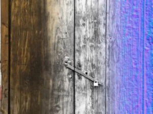 rustic heavy wood door 6 3D Model