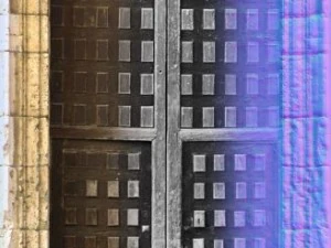 rustic heavy wooden door collection 3D Model
