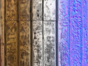 rustic heavy wooden door collection 3D Model
