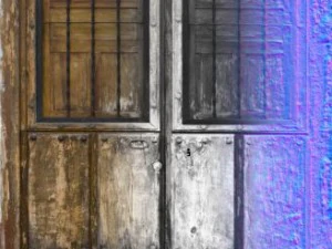 rustic heavy wooden door collection 3D Model
