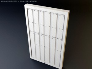 rustic heavy wooden door collection 3D Model