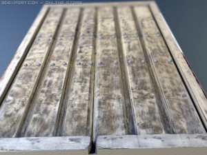 rustic heavy wooden door collection 3D Model