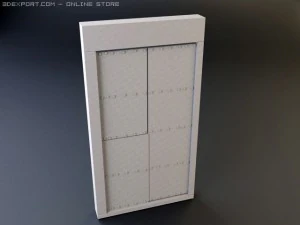 rustic heavy wooden door collection 3D Model