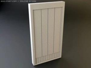 rustic heavy wooden door collection 3D Model