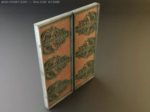 rustic heavy wooden door collection 3D Model