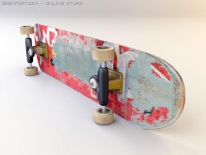 skateboard 3D Модель